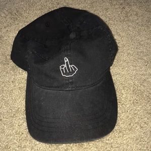 Black Middle finger hat!